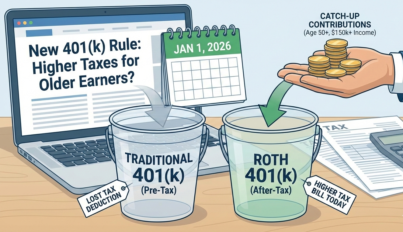 New 401(k) Catch‑Up Rule Could Raise Taxes for Older, High‑Earning Workers